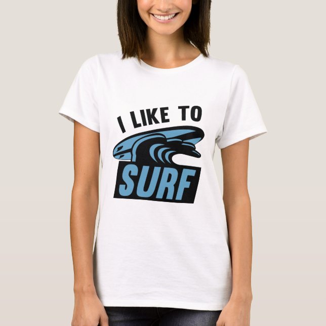 Camiseta Eu Gosto De Surf (Frente)
