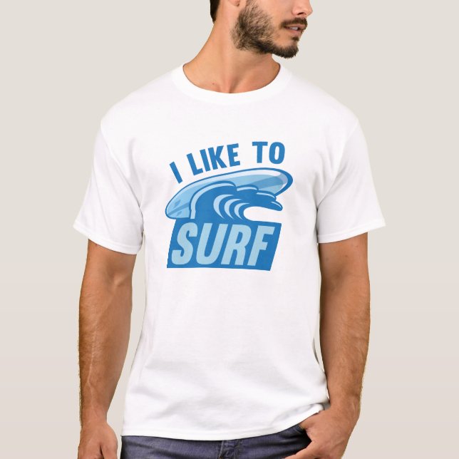 Camiseta Eu Gosto De Surf (Frente)