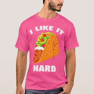 Camiseta Eu Gosto de Taco de Casca Dura Dito Engraçado Adul