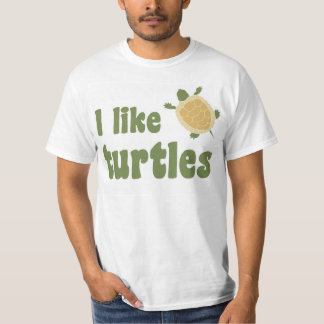 Camiseta Eu gosto de tartarugas