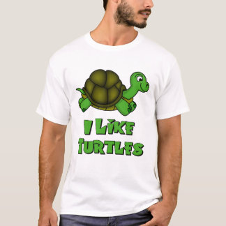Camiseta Eu gosto de tartarugas
