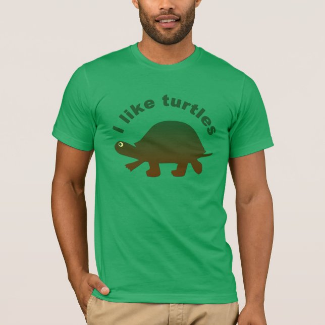 Camiseta Eu Gosto De Tartarugas (Frente)