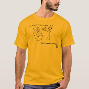 Camiseta Eu gosto de techno.