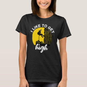 Camiseta Eu Gosto De Ter Uma Ideia De Clima De Alta Escalad