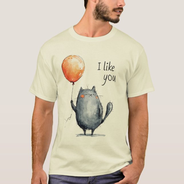 Camiseta Eu Gosto De Ti - Palavras Suaves, Víblias Suaves (Frente)
