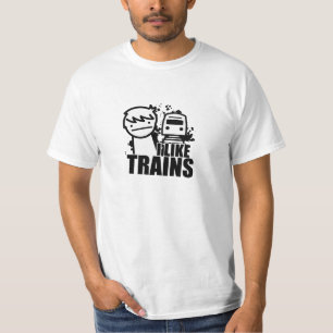 Camiseta Eu gosto de trens