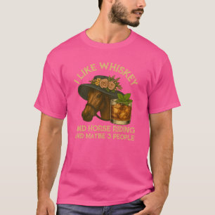 Camiseta Eu Gosto De Uísque E Cavalo Andando E Talvez 3 Pes