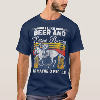Camiseta Eu Gosto De Uma Citação Legal De Cerveja E Cavalo