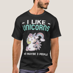 Camiseta Eu Gosto De Unicórnios Cute Incrivelmente Engraçad