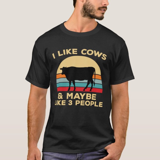 Camiseta Eu Gosto de Vacas (Frente)
