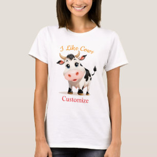 Camiseta Eu Gosto De Vacas Arte Trovão_Cove