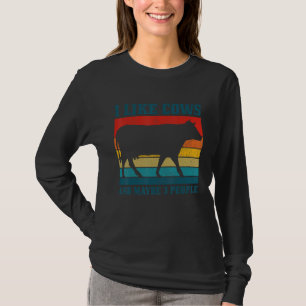 Camiseta Eu Gosto de Vacas E Talvez 3 Pessoas Agricultura