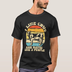 Camiseta Eu Gosto de Vacas E Talvez Goste de 3 Pessoas Vida