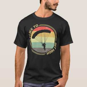 Camiseta Eu Gosto de Voar Alto Paracaidista Parachute