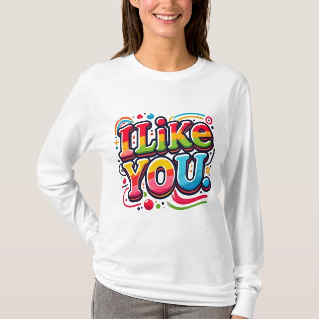 Camiseta Eu Gosto De Você (Frente)