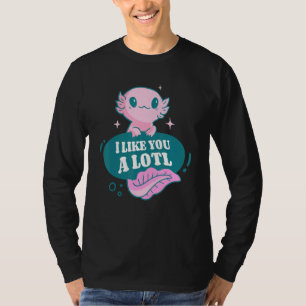 Camiseta Eu Gosto De Você Amphibian Axolotls