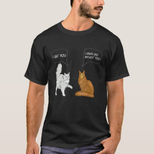Camiseta Eu Gosto de Você Eu Meio que Gosto de Mim Também