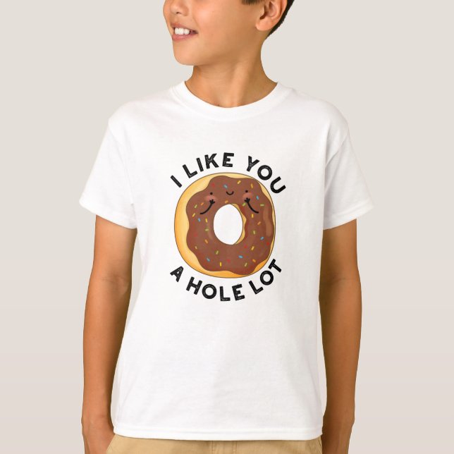 Camiseta Eu Gosto De Você, Muito Engraçado, Rosquinha. (Frente)