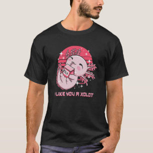 Camiseta Eu Gosto De Você Um XeroxLOT Axolotl Humor Salaman