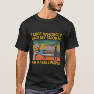 Camiseta Eu Gosto De Whiskey E Meu Fumador E Talvez 3 Pesso