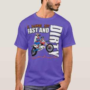 Camiseta Eu gosto dela rápida e suja, doce moto de saia MX