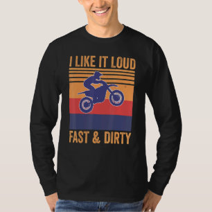 Camiseta Eu Gosto Disso Motocross Mx Dirtbike Rápido E Sujo