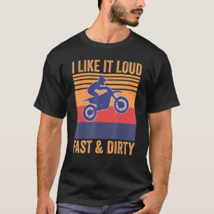 Camiseta Eu Gosto Disso Motocross Mx Dirtbike Rápido E Sujo