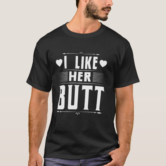 Camiseta Eu gosto do amor da bunda dela (Frente)