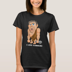 Camiseta Eu Gosto Do Clube De Agrupamento Goer Caveman Piad