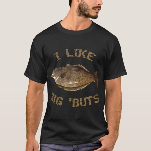 Camiseta Eu Gosto Do Grande Halibut Fish Halibut (Frente)
