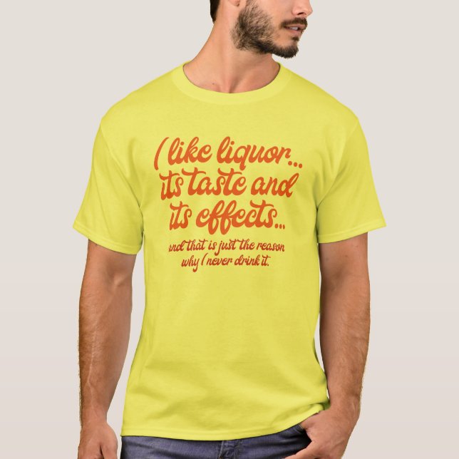 Camiseta Eu gosto do licor… - Citações de Stonewall Jackson (Frente)