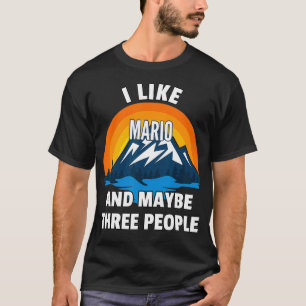Camiseta Eu Gosto Do Mario E Talvez De Três Pessoas