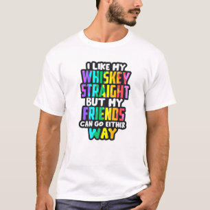 Camiseta Eu Gosto Do Meu Bebendo Uísque Hetero Engraçado