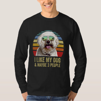 Camiseta Eu Gosto do Meu Cachorro e Talvez 3 Pessoas Bicho