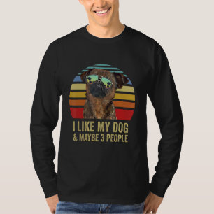 Camiseta Eu Gosto do Meu Cachorro e Talvez 3 Pessoas Bruss