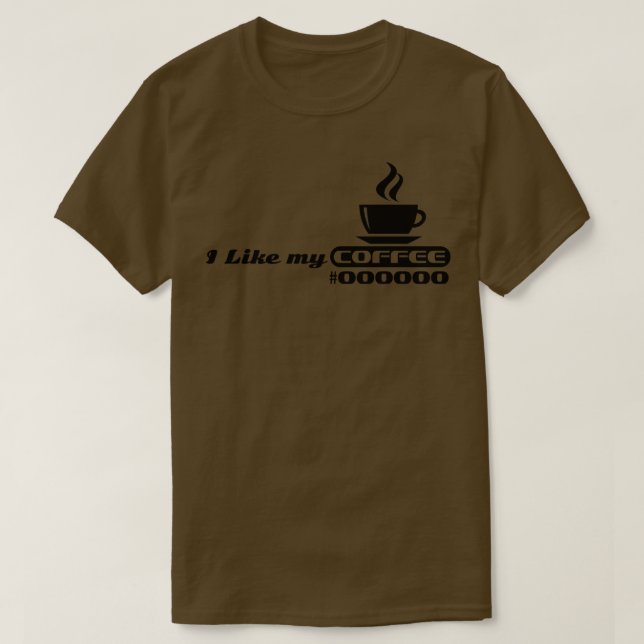 Camiseta eu gosto do meu código de café (Frente do Design)