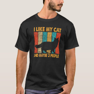 Camiseta Eu Gosto Do Meu Gato E Talvez Do Gato De Ragdolas 