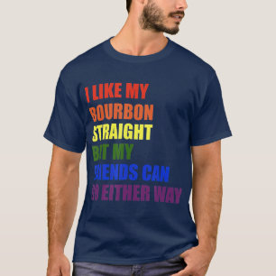 Camiseta Eu gosto do meu Hetero Bourbon para Gay e LGBT