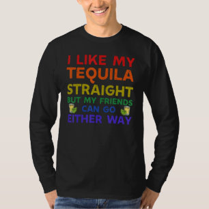 Camiseta Eu Gosto Do Meu Hetero De Tequila Mas Meus Amigos