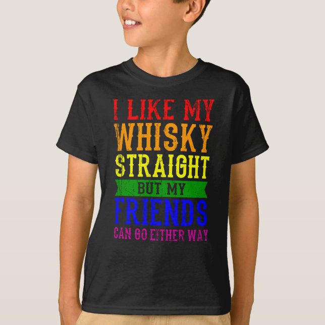 CAMISETA EU GOSTO DO MEU HETERO LGBT MÊS LGBTQ (Frente)