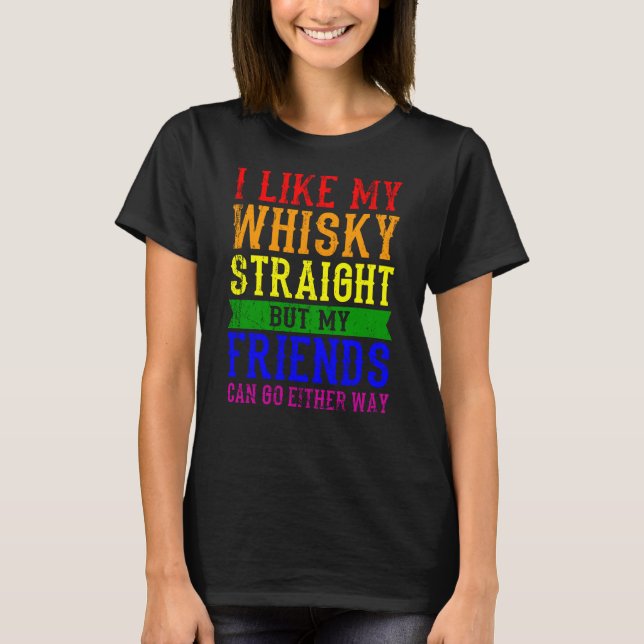 CAMISETA EU GOSTO DO MEU HETERO LGBT MÊS LGBTQ (Frente)