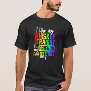 Camiseta Eu Gosto Do Meu Hetero Whiskey Mas Do Meu Amigo Ga
