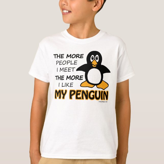 Camiseta Eu Gosto Do Meu Pinguim (Frente)