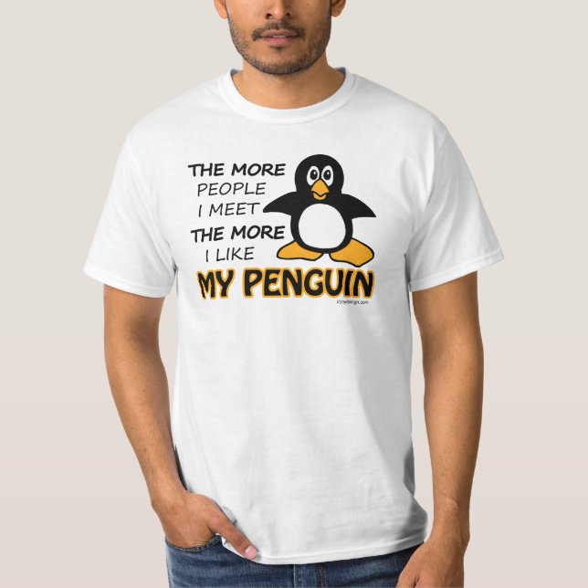Camiseta Eu Gosto Do Meu Pinguim (Frente)