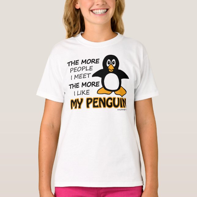 Camiseta Eu Gosto Do Meu Pinguim (Frente)