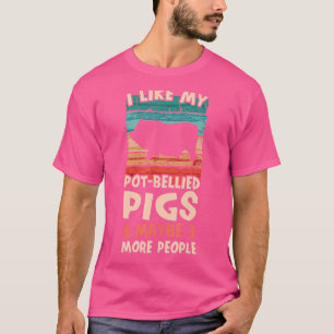 Camiseta Eu Gosto Do Meu Pote Porcos Abaixados Fazendo Porc