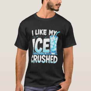 Camiseta Eu Gosto do Meu Sorvete Esmagado Resfriado Diverti