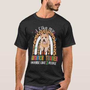 Camiseta Eu Gosto Do Meu Terrier Norwich E Talvez De 3 Pess