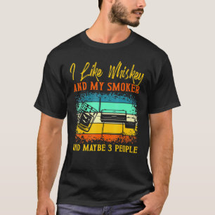 Camiseta Eu Gosto Do Meu Whiskey E Do Meu Fumador Grelha Bo