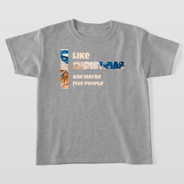 Camiseta Eu gosto do Natal (Postura )